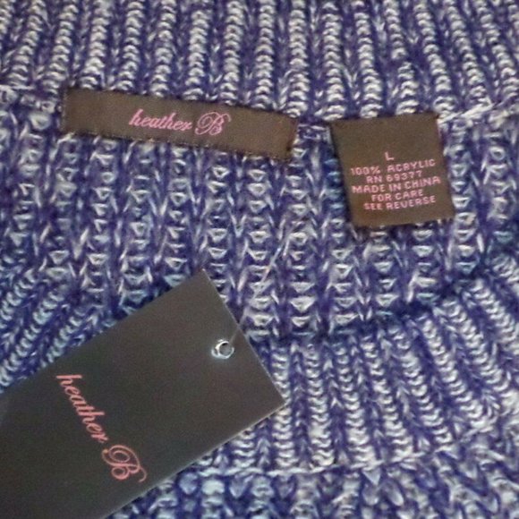 Heather B Women's Open Knit Sweater - Women’s Large - NWT - Picture 7 of 10